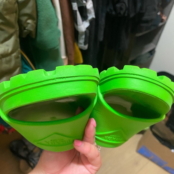 Prada Rubber Logo Slide Sandals (Women) - Picture 4 of 9